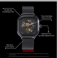 Montre Seiko pour homme en acier inoxydable, nouvelle mode 2022, logo personnalisé japonais, étanche, boîtier carré, style business, aiguilles noires