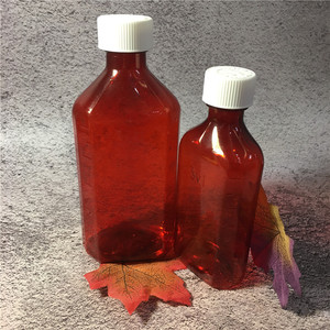 Pet thuốc lỏng chai container con kháng hình bầu dục ho Syrup chai 4oz vitamin chai Màn hình in ấn - Product Image 5