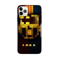 Coque de téléphone portable tendance avec logo d'équipe de football, design de dessin animé peint antichoc, matériau TPU+PC, finition givrée douce pour 14 Pro Max