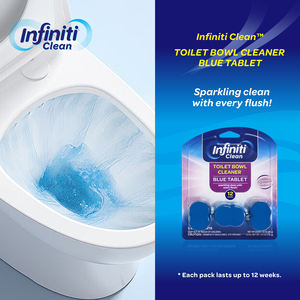 Infiniti Durable Disposable Flush <b>Toilet</b> <b>Cleaner</b> Tablets Convenient Automatic Bowl <b>Cleaner</b> Lasting Deodorization Stain Remover - Product Image 1