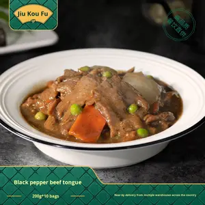 Venta al por mayor de pimientos negros precocinados, bistec de ternera, paquetes de cocina para llevar congelados para uso doméstico - Product Image 2