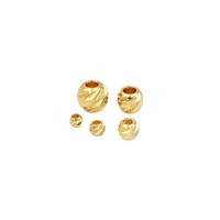 Perles à facettes plaquées or 18 carats en cuivre, à coupe diagonale, avec feuille d'or 14 carats, couleur inaltérable, accessoires pour bracelets – Vente chaude