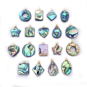 <b>Abalone</b> Charms Gallery | Nature <b>Shell</b> Pendants with 18K PVD Gold Plated Stainless Steel Bail Loop | Waterproof & Tarnish Free - Product Image 5
