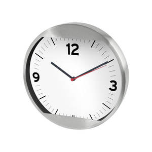 Reloj de Pared de Aluminio de 250 mm, Diseño Moderno - Product Image 1