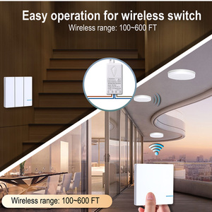 Interruptor inteligente inalámbrico Tuya con Control de aplicación a prueba de agua IP66, funciona con Alexa, <span class=keywords><strong>Google</strong></span> Home, <span class=keywords><strong>Wifi</strong></span>, interruptor inteligente de luz - Product Image 2