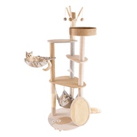 Serviette Interactive pour chat, jouets en bois à la mode, Design personnalisé pour chat, matelas d'escalade, maison grattoir