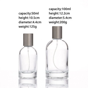 Botella de <span class=keywords><strong>Perfume</strong></span> vacía LANGXU, atomizador de forma redonda de <span class=keywords><strong>Shanghai</strong></span> personalizado, botella de <span class=keywords><strong>Perfume</strong></span> vacía para hombre de alta calidad con tapa de Metal - Product Image 2