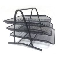 Organizador de Escritorio de Metal de 3 Niveles de Alta Calidad, Bandeja para Archivos de Papel A4, Portadocumentos para Uso en Oficina