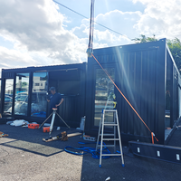 Maison Modulaire Préfabriquée de Luxe en Conteneur Maritime de 20 et 40 pieds pour Magasin de Détail, Centre Commercial, Hôtels, Cuisine, Chambre et Atelier