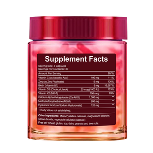 Complément OEM pour Cheveux, Peau et Ongles : Biotine, Acide Hyaluronique, Calcium, AKG, MSM, Vitamines C, <span class=keywords><strong>D3</strong></span>, <span class=keywords><strong>K2</strong></span> – Soin Visage Femme, Cheveux Forts - Product Image 2
