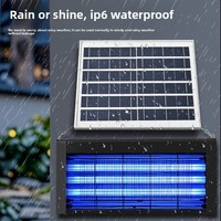 Buitenlamp met zonne-energie, IP65, 6V, muggenverjager & -val voor gebruik in binnenplaats, tuin & fruitteelt