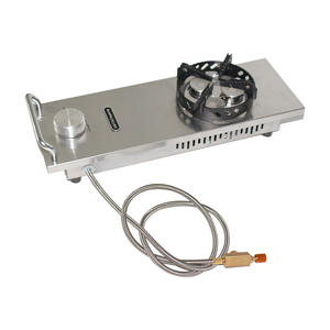 Estufa de Gas Portátil Buerg Half Unit IGT para Acampar al Aire Libre, Resistente al Viento, Presión Estable, Color Plateado - Product Image 2