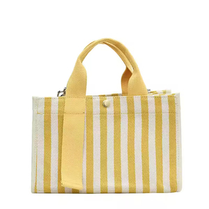 Gahumi Custom New Design Luxury Canvas Tote <b>Bag</b> Eco-friendly <b>Foldable</b> Cotton Shoulder Strap with Stylish Cartoon Pattern - Product Image 2