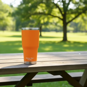 OEM Stainless Steel Vacuum Tumbler 20/30oz Double Wall Insulated LED Temperature Display BPA Free Leakproof <b>Lid</b> Travel Hiking - Product Image 2