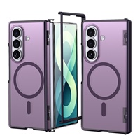 Casing Samsung Z Fold 7 dengan Engsel Magnetik Transparan Matte untuk Samsung Galaxy Z Fold 8 8 Ultra
