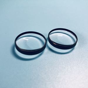 เลนส์แก้วออพติคอลพลาโนเลนส์นูนพร้อมเคลือบ AR และสีดำบนพื้นผิวด้าน - Product Image 2