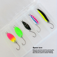 Truite/perche/brochet/panfish cible Spinner/Wobbler/manivelle/tête plombée ensemble de leurre