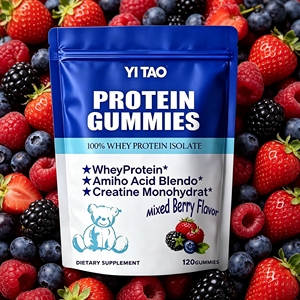 Gomitas de Proteína, 120 Unidades, Aislado de Suero + Aminoácidos + Creatina, Suplemento para la Recuperación Muscular Post-Entrenamiento, Gomitas Dietéticas - Product Image 6