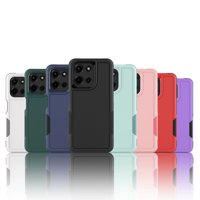 Armor Shockproof Case Dual Layer Mobile Phone Cover for Motorola Moto Edge 2025 G Power G Stylus Hybrid PC TPU Back Cover Case