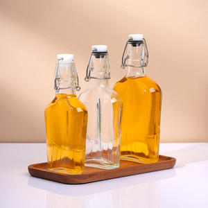 Botellas de Vidrio Transparentes Reutilizables para Fermentar Kombucha y Jarabe de Café, con Tapa Abatible, para Elaboración Casera - Product Image 4