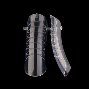 120 Uñas Postizas de Doble Forma de PP para Construcción Rápida, Moldes para Extensión de Gel UV, Puntas para Arte de Uñas - Product Image 1