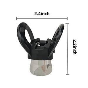 Vente directe usine – Protection de buse pour pistolet de pulvérisation manuel sans air en acier noir, DIY, OEM - Product Image 6