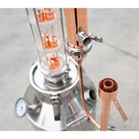 Colonne de Distillation Domestique en Acier Inoxydable 50L/100L/200L Capacité, Alambic à Reflux Moonlight pour le Traitement des Spiritueux
