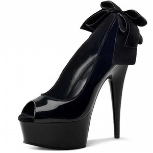 Sandales de strip-teaseuse à bout ouvert, talons plateforme rouges avec perles, pour femmes - Product Image 3