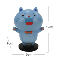 Estatuas de gato de interior divertidas personalizadas, adornos de animales de plástico hechos a mano para el hogar, regalos para niños, decoraciones de Navidad, cumpleaños, coche, figura de animal
