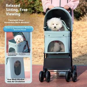 Fabrika yüksek kaliteli 600D Oxford kumaş Metal <span class=keywords><strong>Pet</strong></span> malzemeleri için evcil hayvan arabası köpek arabası lüks <span class=keywords><strong>Pet</strong></span> köpek - Product Image 2