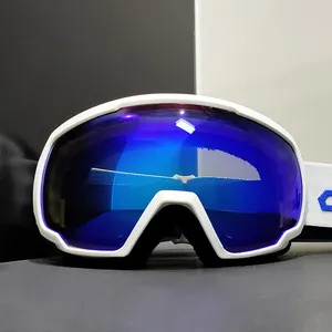 Yijia光学卸売最高のミラー防曇カスタムUV400スタイリッシュなスノースキーゴーグル2層スキーグラススキーGoogle