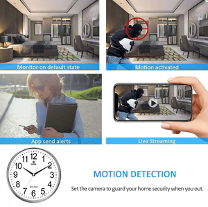Reloj de Pared <span class=keywords><strong>con</strong></span> Cámara <span class=keywords><strong>Oculta</strong></span> 1080P HD Wi-Fi, Detección de Movimiento, Compatible <span class=keywords><strong>con</strong></span> la Aplicación Tuya - Product Image 3