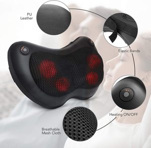 Almohada de Masaje Shiatsu Eléctrica para Cuello y Hombros, Masajeador con Función de Amasamiento, con Certificación CE y RoHS - Product Image 5