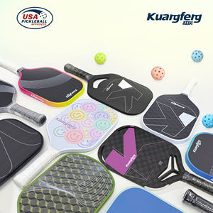 Hot Sale Kevlar Carbon Pickle ball Paddel Farbverlauf 16MM Form Heiß presse Kohle faser Pickle ball Paddel - Product Image 6
