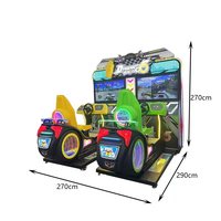 Machine de jeu vidéo de simulateur de course de moto de 2 joueurs à pièces de zone Offre Spéciale d'amusement