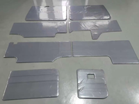 Accessoires automobiles YBJ : Panneau de porte en cuir PVC pour Land Cruiser 2007-2024, compatible modèles LC71, 76, 78 (versions manuelles et doubles vitres)