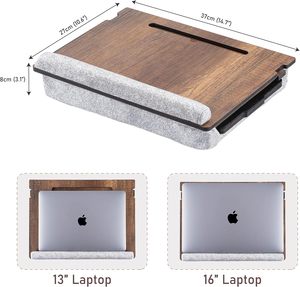 Factory Direct Single Tier Wooden Computer <b>Stand</b> Easy Installation Adult Computer Bag <b>Holder</b> - Product Image 2