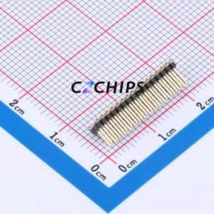 XDZ127-2-16-S-1.0-G1 Pin Header SMD,P=1.27mm Connector 2x16P 1.27mm Pin Header Vertical Mount - Product Image 2