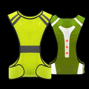 ZUJA — <span class=keywords><strong>gilet</strong></span> réfléchissant à <span class=keywords><strong>LED</strong></span> Flash, sécurité de conduite pour la nuit, cyclisme, activités de plein air, lumineuse, 360 - Product Image 5