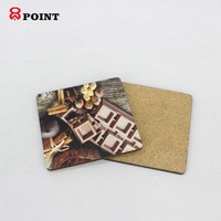 Sous-verres en bois antidérapants de sublimation de mdf vierge 100x100mm ou coutume