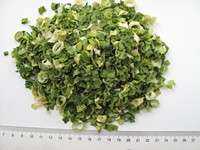 Rouleaux de ciboulette déshydratés séchés à l'air Flocons d'oignons de printemps verts et blancs