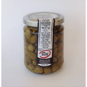 Tissi 212 ml x 12 Unidades Capers Marrones en Vinagre con Sal de Italia, Formato Sólido - Product Image 1