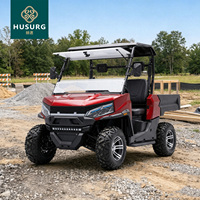HUSURG Véhicule tout-terrain électrique 2 places 72V SxS UTV HD avec benne de chargement pour travaux de chantier