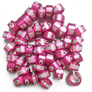 Anelli per piccioni in alluminio di alta qualità di colore di dimensioni personalizzate di fabbrica anello per piccioni anello per uccelli - Product Image 5