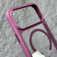 JOYPORODO B427 Coque de téléphone magnétique transparente anti-jaunissement en gros pour iPhone 17 18 Pro Max, antichoc en PC, Fundas Movil