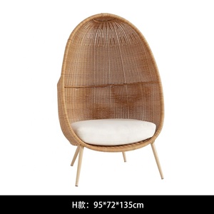 Sillas Columpio Modernas para Exteriores, Tejidas a Mano en Ratán con Cojines Impermeables para Hoteles, Terrazas, Jardín y Patio - Product Image 3