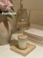 Elektrischer Duftwachswärmer mit Kürbis-Gewürz-Zimt-Duft, Aromatherapie-Kerzenwärmer im Kürbis-Latte-Schneeflocken-Keks-Design für den Heimgebrauch