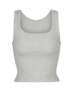 Top Senza Maniche Aderente ad Alta Elasticità per Donna con Logo Personalizzato, Canotta in <span class=keywords><strong>Cotone</strong></span> di Alta Qualità con Trattamento all'Ammoniaca - Product Image 3