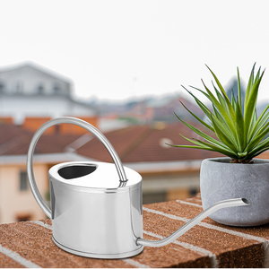 1.5 litres 1500ml 1.5l 46oz 0.32ga ferme jardinage pulvérisation en acier inoxydable grande longue buse arrosoir bouteille Pot tasse pot - Product Image 3
