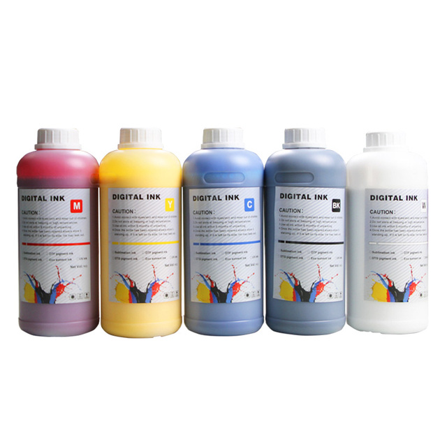 High Quality 1L Cmyk w Combo Dtf Ink Like for Audley Dtf Ink in 2024 Hot Sale Dtf Luminescent Ink